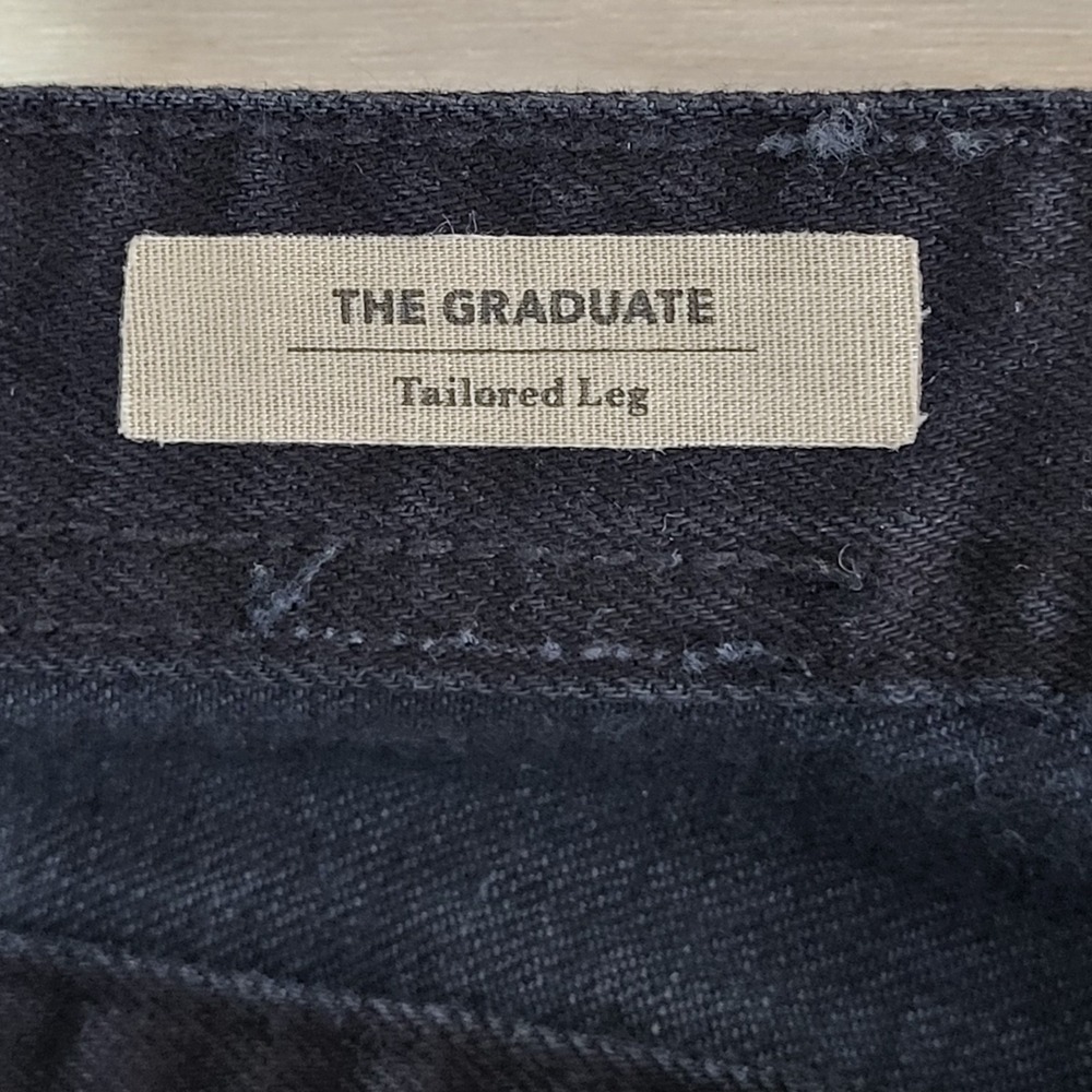 AG Adriano Goldschmied The Graduate Jeans Mens Black Size 40x34 Fit 40x30 - Picture 4 of 16